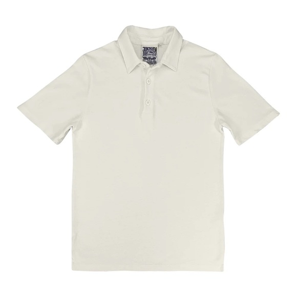 NWT Jungmaven Preston Polo Shirt | Washed White | size XS - Picture 4 of 11